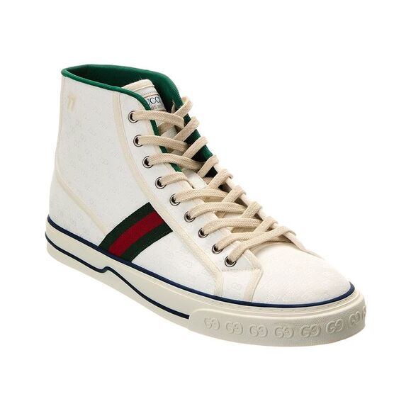 Gucci Other - Gucci Tennis 1977 Gg Canvas High-Top Sneaker, White